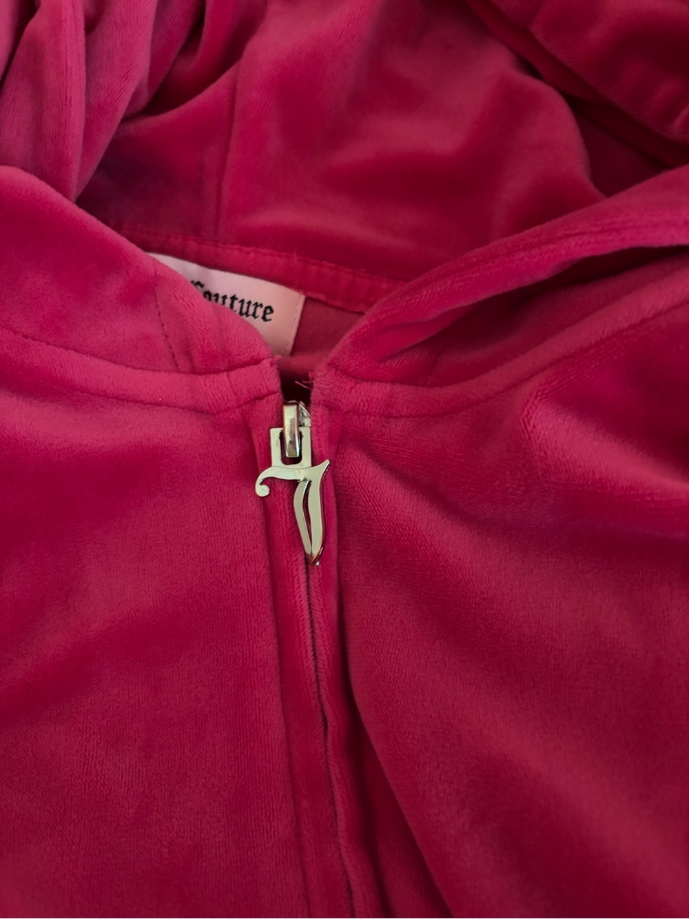Juicy Couture Hot Pink Velour Hoodie & Pants Pajama Set - Picture 5 of 8